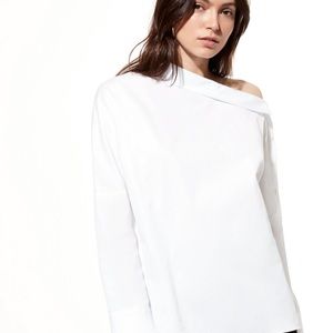 SOLD Aritzia Babaton Abram White Blouse